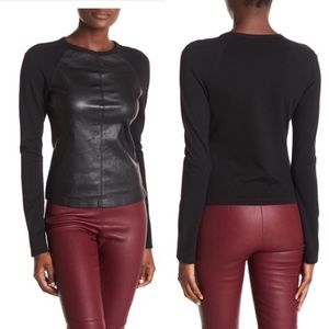 Theory Leather Front Top